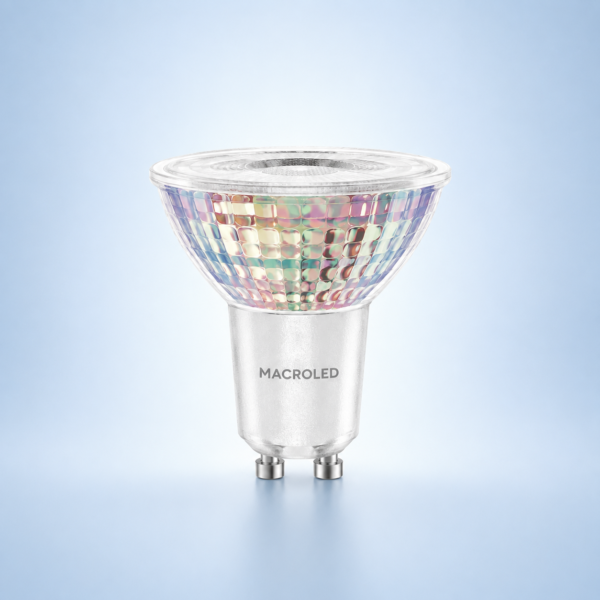 DICROICA MACROLED VIDRIO GU10 7W DIM AC180-265V FP>0.9 FRIO 6500K 36°