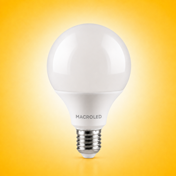 BULBO G95 MACROLED 14W E27 AC180-240V CALIDO 2700K