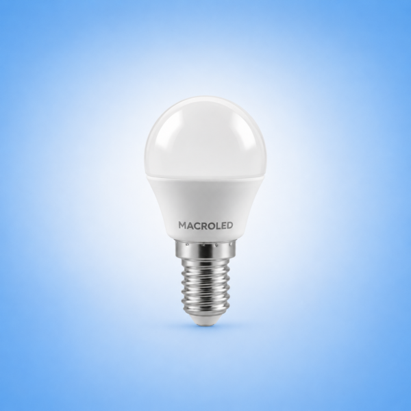 BULBO G45 MACROLED 6W E14 AC180-240V FRIO 6500K