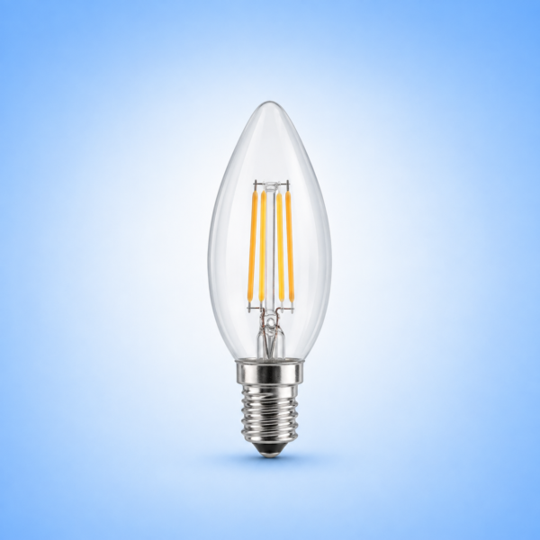 BULBO C37 FILAMENTO MACROLED 4W E14 AC180-265V FRIO 6000K