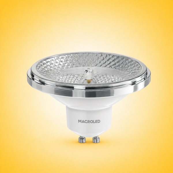 AR111 MACROLED 11W GU10 COB NO DIM AC100-240V FP>0.9 CALIDO 2700K 12º 950LM