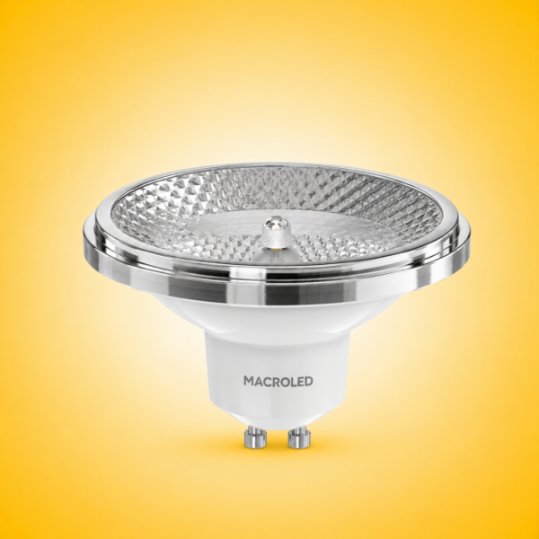 AR111 MACROLED 11W GU10 SMD DIM AC100-240V FP>0.9 CALIDO 2700K 24º 950LM