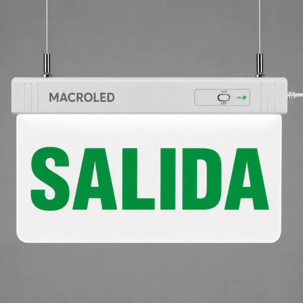 CARTEL DE SALIDA DE EMERGENCIA LUMINOSO (SALIDA)