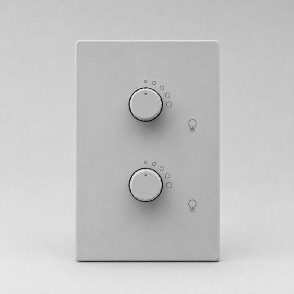 DIMMER LED DOBLE MONACO GRIS MACROLED