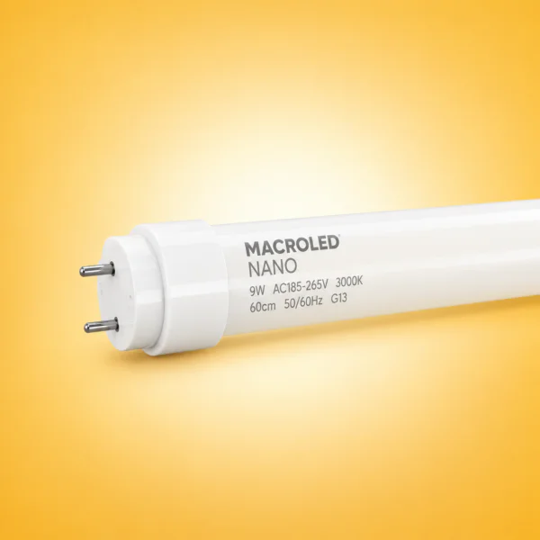 TUBO MACROLED NANO 18W AC185-265V 120CM CALIDO 3000K