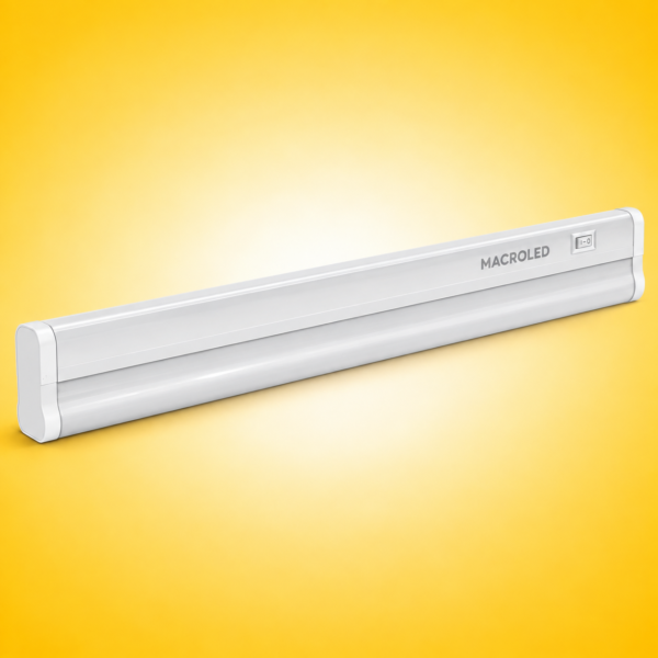 LISTON LED T5 PVC INTERCONECTABLE CON INTERRUPTOR - AC175-265V - FP0.95 - IP20 - 120cm 18W - CALIDO