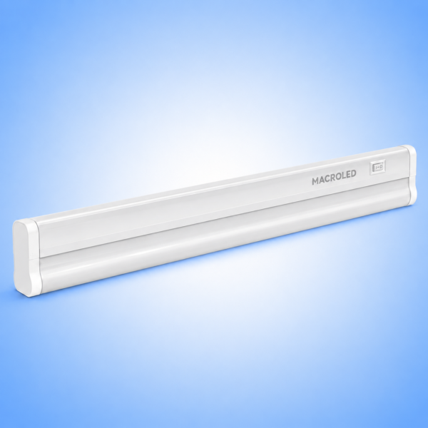 LISTON LED T5 PVC INTERCONECTABLE CON INTERRUPTOR - AC175-265V - FP0.95 - IP20 - 120cm 18W - FRIO