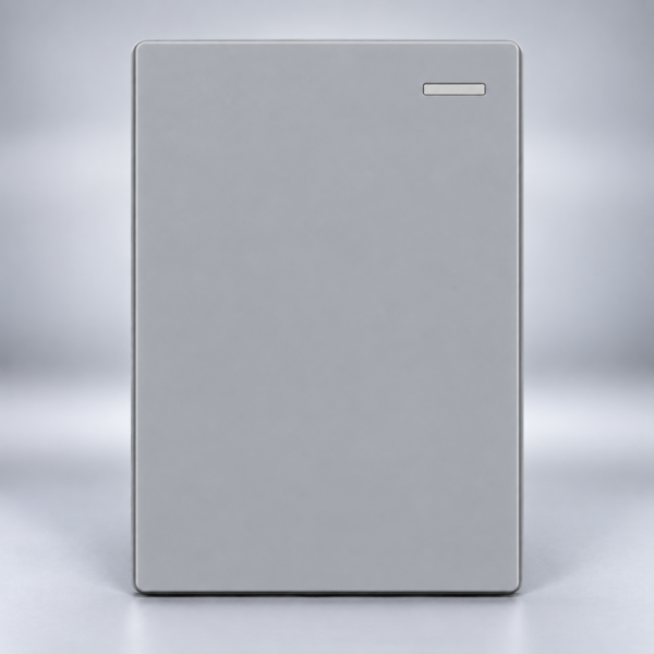 TECLA MONACO GRIS MACROLED, 1 CANAL, 2 VIAS, AC 250V, 10A MAX. BASTIDOR METALICO