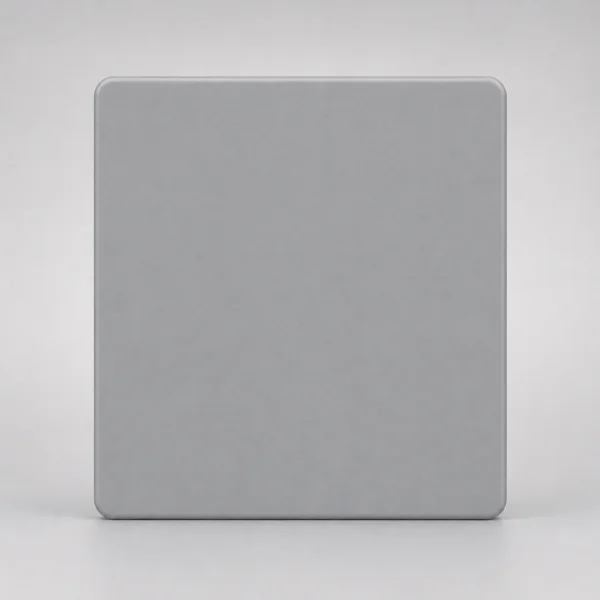 TAPA CIEGA MIGNON MONACO GRIS MACROLED, BASTIDOR METALICO