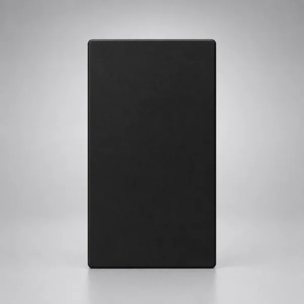 TAPA CIEGA RECTANGULAR MILAN NEGRO MACROLED, BASTIDOR METALICO