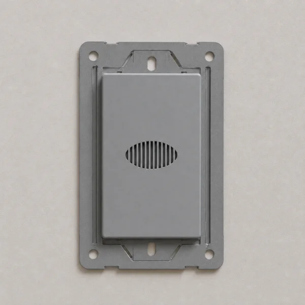 ZUMBADOR DE TIMBRE MONACO GRIS MACROLED, AC 250V, 10A MAX. BASTIDOR METALICO