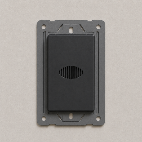 ZUMBADOR DE TIMBRE MONACO NEGRO MACROLED, AC 250V, 10A MAX. BASTIDOR METALICO