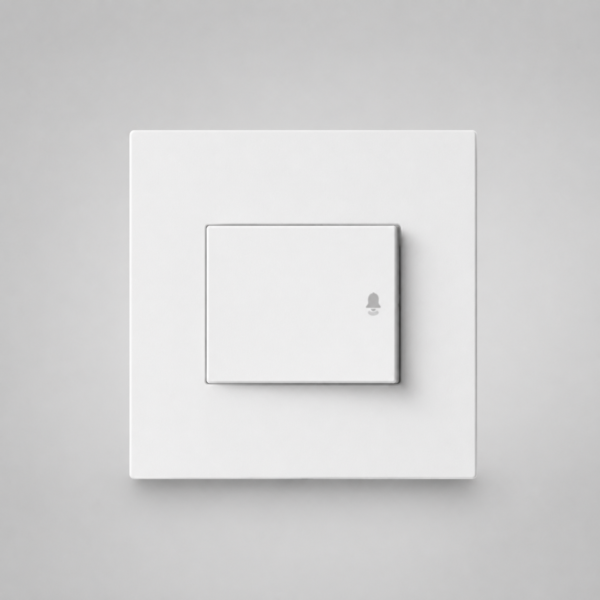 TIMBRE MIGNON MONACO BLANCO MACROLED, AC 250V, 10A MAX. BASTIDOR METALICO