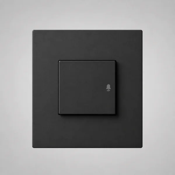 TIMBRE MIGNON MONACO NEGRO MACROLED, AC 250V, 10A MAX. BASTIDOR METALICO