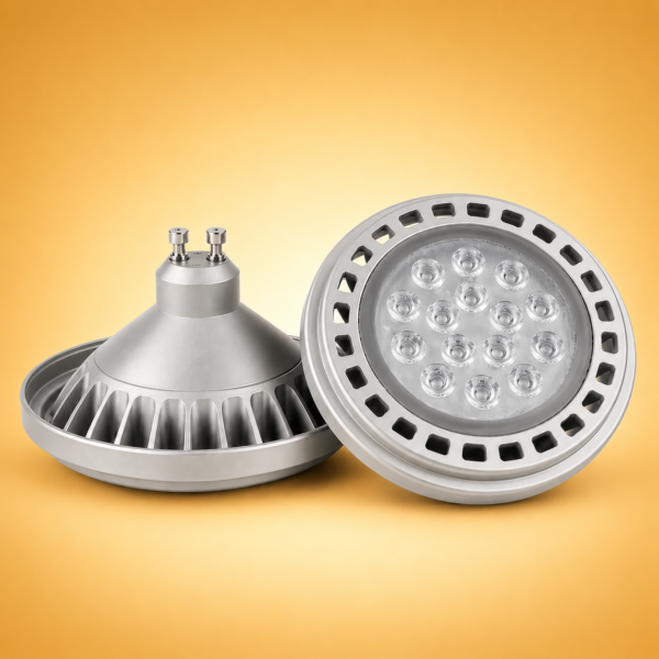 AR111 MACROLED ECO GRIS 11W GU10 AC200-240V CALIDO 2700K 25º