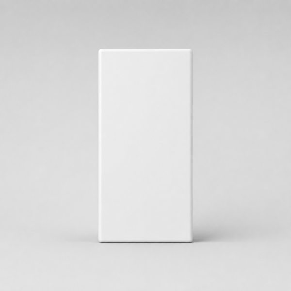 TAPA CIEGA PARA BASTIDOR RECTANGULAR MONACO MACROLED, COLOR BLANCO