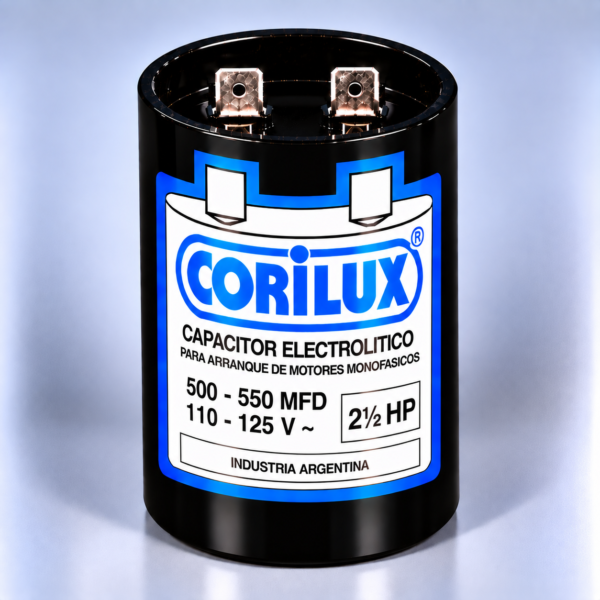CORILUX (CAP117) CAPACITOR 500 - 550 MFD. ( 2½ HP)