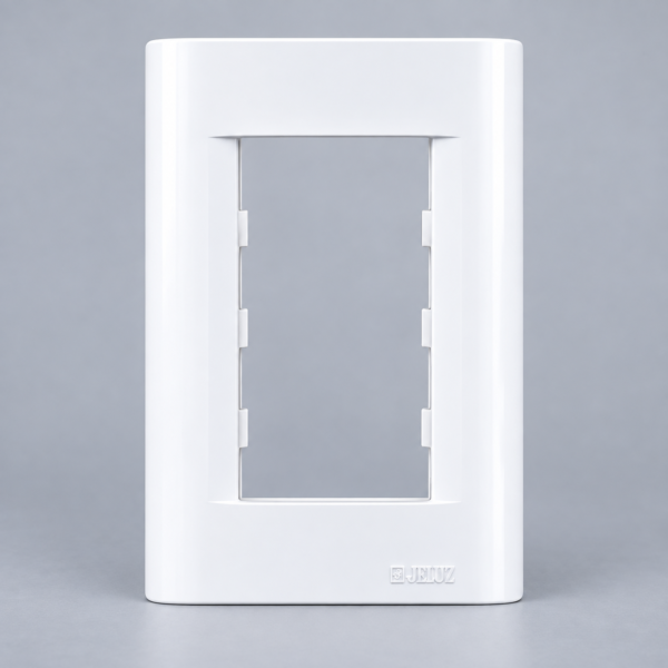 JELUZ (25098/2) VERONA TAPA B.O. RECTANGULAR BLANCA