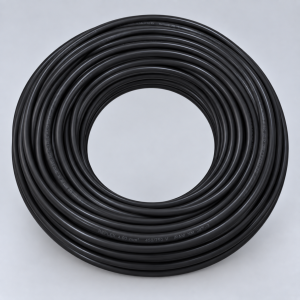 REFLEX (0325) CONDUCTOR UNIPOLAR 4.00 MM NEGRO